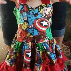 Handmade Kids Superheros Dress
